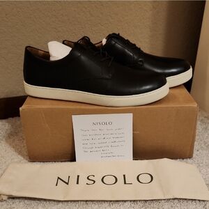 NIB Nisolo Black Diego Everyday Sneakers